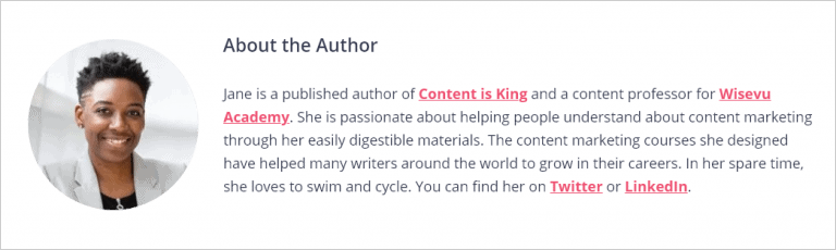 How To Write An Amazing Author Bio With Examples Wisevu