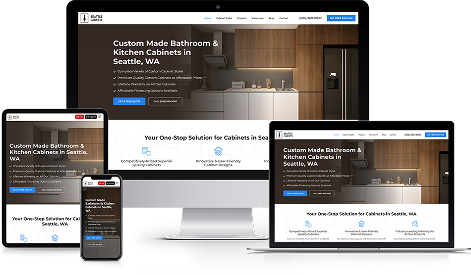 Wisevu Web Design Seattle Cabinets